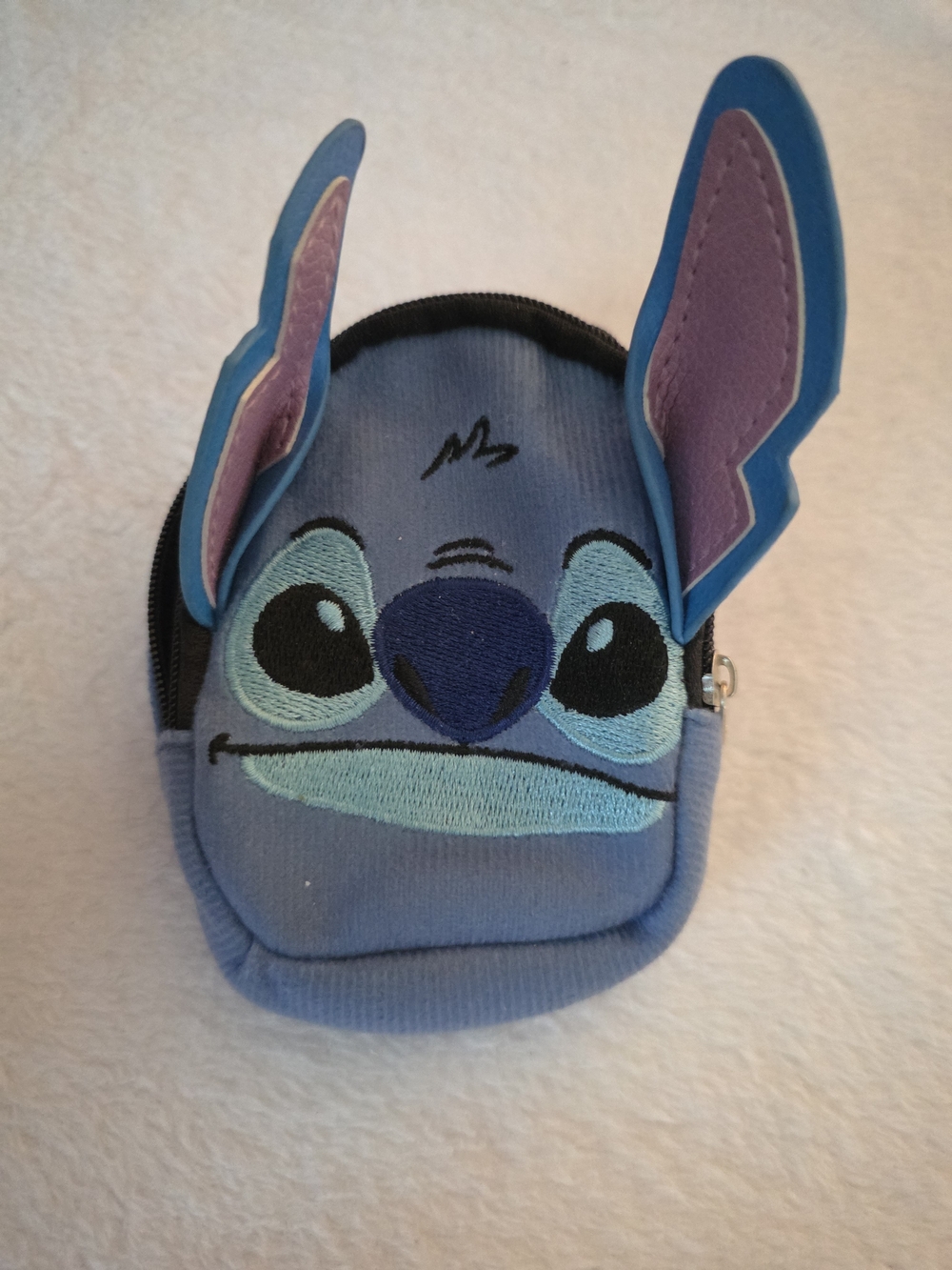 Kids Blue Character Coin Pouch - Stitch Style